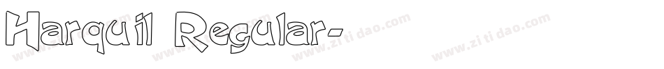 Harquil Regular字体转换